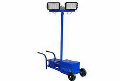 300W Portable LED Work Area Light Cart w/ Extension Pole