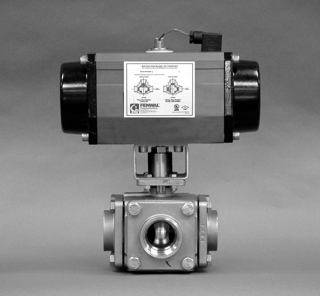 Effective: April 2007 Fenwal Phoenix 3-Way Directional Ball Valve P/Ns: 93-118325-00X and 93-118327-00X TM R Protection ystems A UTC Fire & ecurity Company F-93-120 FEATURE For use with Fenwal