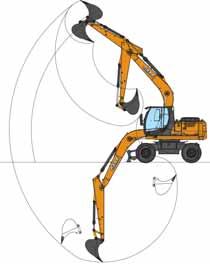 SPECIFICATIONS WX148 PERFORMANCE DATA TRIPLE ARTICULATION G E MONOBOOM G E D D F F H H C C C C B A B A TRIPLE ARTICULATION MONOBOOM ARM 2.10 M ARM 2.45 M ARM 2.95 M ARM 2.10 M ARM 2.45 M ARM 2.95 M A Max.