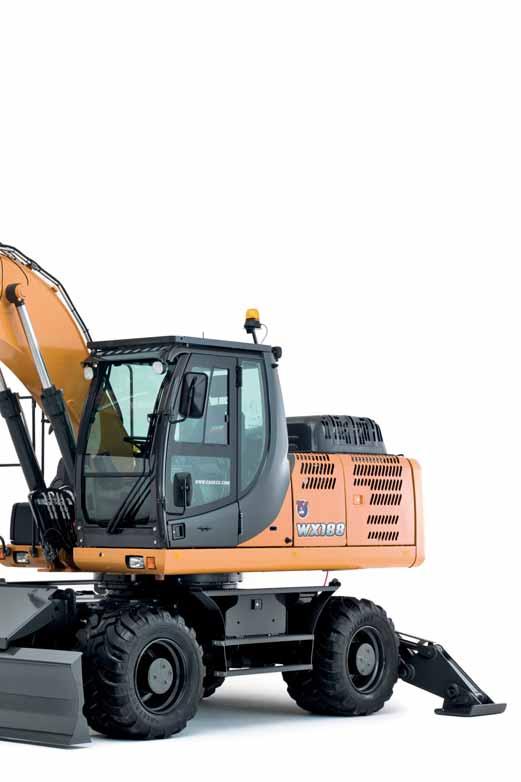 POWER AND CONTROL The WX wheeled excavators are designed to deliver a axiu of productivity and precision.