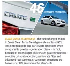 1:16-cv-12541-TLL-PTM Doc # 1 Filed 07/07/16 Pg 46 of 442 Pg ID 46 2. GM advertised and promoted the Chevrolet Cruze as meeting and exceeding compliance with U.S. emissions standards in all 50 states.