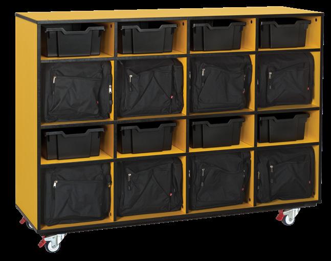 Mobile Storage Porter Type C Dual sized recesses give you optimum storage flexibility.