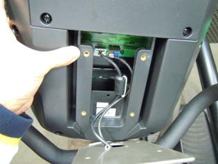FIGURE B 3) Connect the wire connections to the new console.