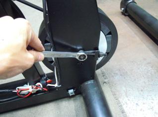 2) Remove the cable ties holding the generator cable to the frame (Figure A).
