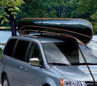 Fully adjustable carrier holds one canoe and mounts to Sport Utility Bars.