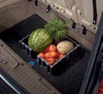 (2) Fits in the third-row seating bin and offers the versatility to secure cargo of various shapes and sizes.