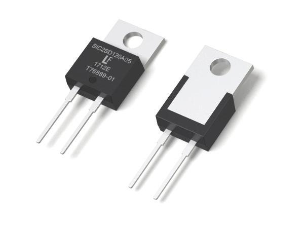 LSICSD1A5 RoHS Pb Description This series of silicon carbide (SiC) Schottky diodes has negligible reverse recovery current, high surge capability, and a maximum operating junction temperature of 175