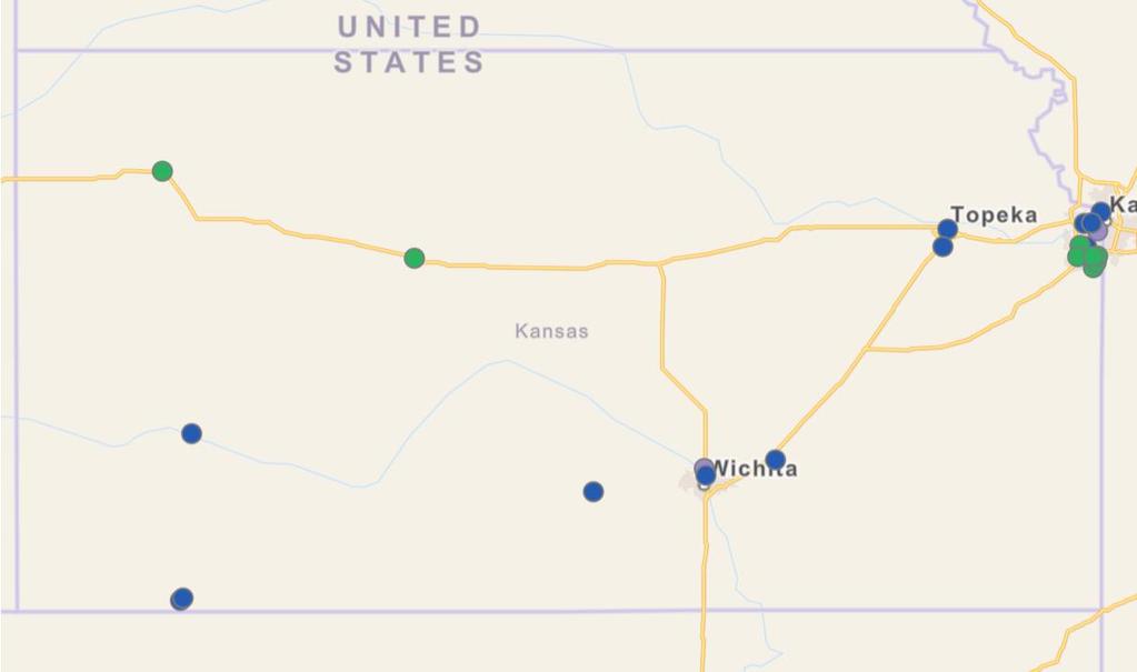 Current Alternative Fuel Stations in Kansas Colby Hays Garden City Liberal Kingman Source: Alternative Fuels Data Center