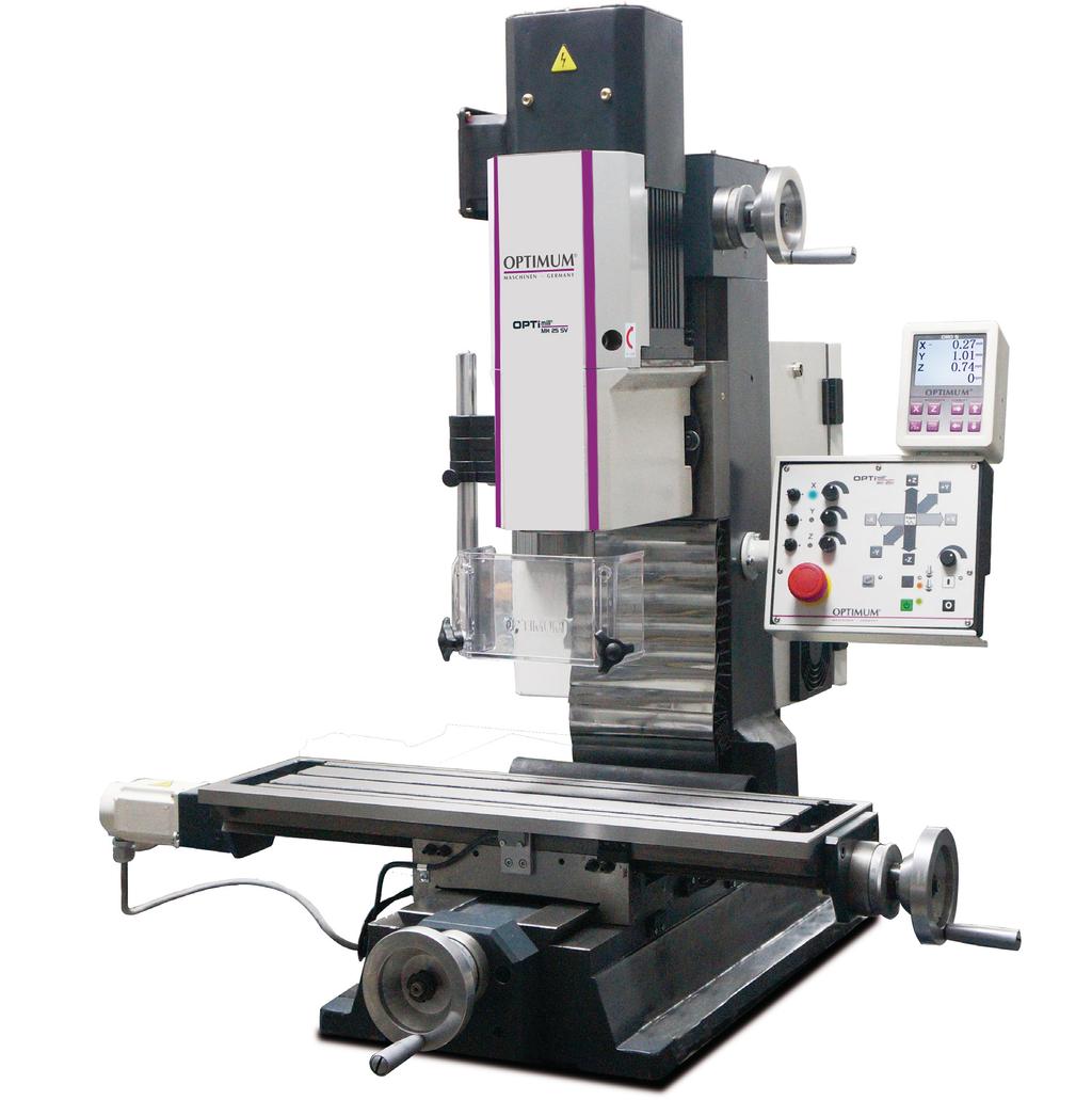 Sma Mi MH25 V 1ph 0333-8155 MH25 SV 1ph 0333-8160 Counterweight faciitates Z axis adjustment Variabe speed contro Easy too change with quick camping system Wide guide rais on Z axis Groove prepared