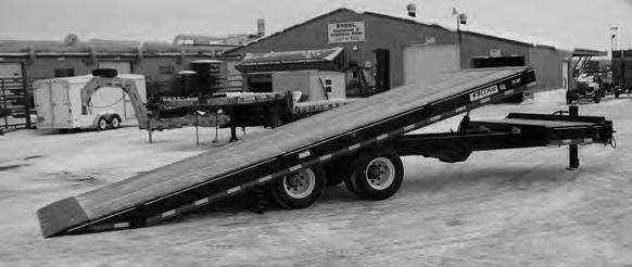 Deck-Over Hydraulic Tilt Trailer Operation (Air Brake System - Manual Tilt) Deck Lock System (only on trailers equipped w/air brakes) 1.