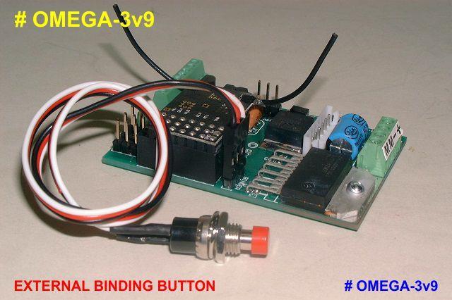 The 1 st procedure is to BIND the receiver (RX) to the Transmitter (TX). MANUAL BINDING. Simply insert the binding plug into the BIND socket on the ESC pcb. See above left.