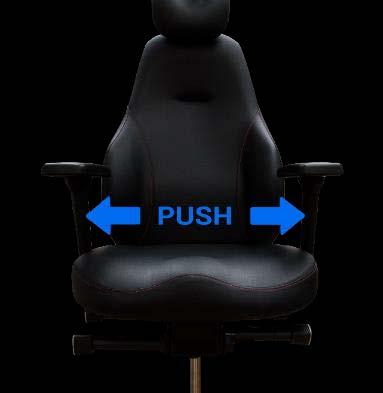 If necessary reposition the backrest height to maximise comfort.