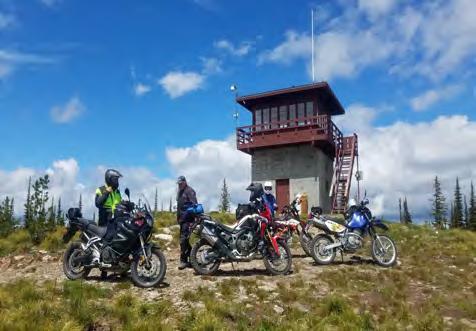 Chris occasionally rides with a loosely organized group dedicated to off-road riding, called The Missoula Maladjusted which for the Montana contingent can be found on the WEB under Missoula