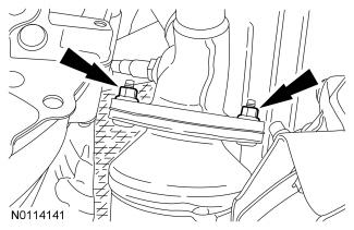 37. NOTE: Tighten the catalytic converter-to-exhaust manifold nuts