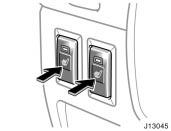 Pull the lock release lever up, then push down the seatback. When returning the seatback upright, be careful not to make yourself hit by the seatback which will bound with considerable spring force.