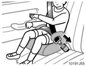 injury to the child. 1. Sit the child on a booster seat.