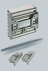 Alurail accessories Wall fixing sets AR... WB Model Order no. DIN rail length AR 52,5 WB 87310525 42.5 AR 70 WB 87310700 60.0 AR 105 WB 87311050 95.0 AR 140 WB 87311400 130.0 AR 175 WB 87311750 165.