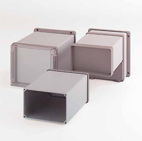 Profitronic I/F, I/A Aluminium electronic enclosures for MCR technology and automation engineering Variable length version using profile technology Enclosure system with different front lid and rear