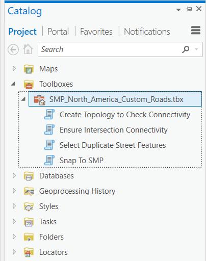 Tasks The StreetMap Premium Custom Roads project (used within ArcGIS Pro) includes editing tasks to help you merge your own street data into the StreetMap Premium Custom_Streets feature class and