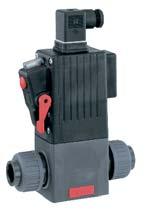 Process solenoid valves made of plastic Nominal sizes: DN 2 to 50 Operating