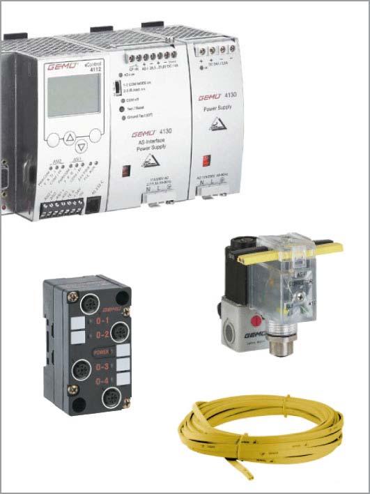 Field bus products and accessories Integrated and adjusted field bus components for valves, combi switchboxes and system solutions AS-Interface master as controller AS-Interface master with