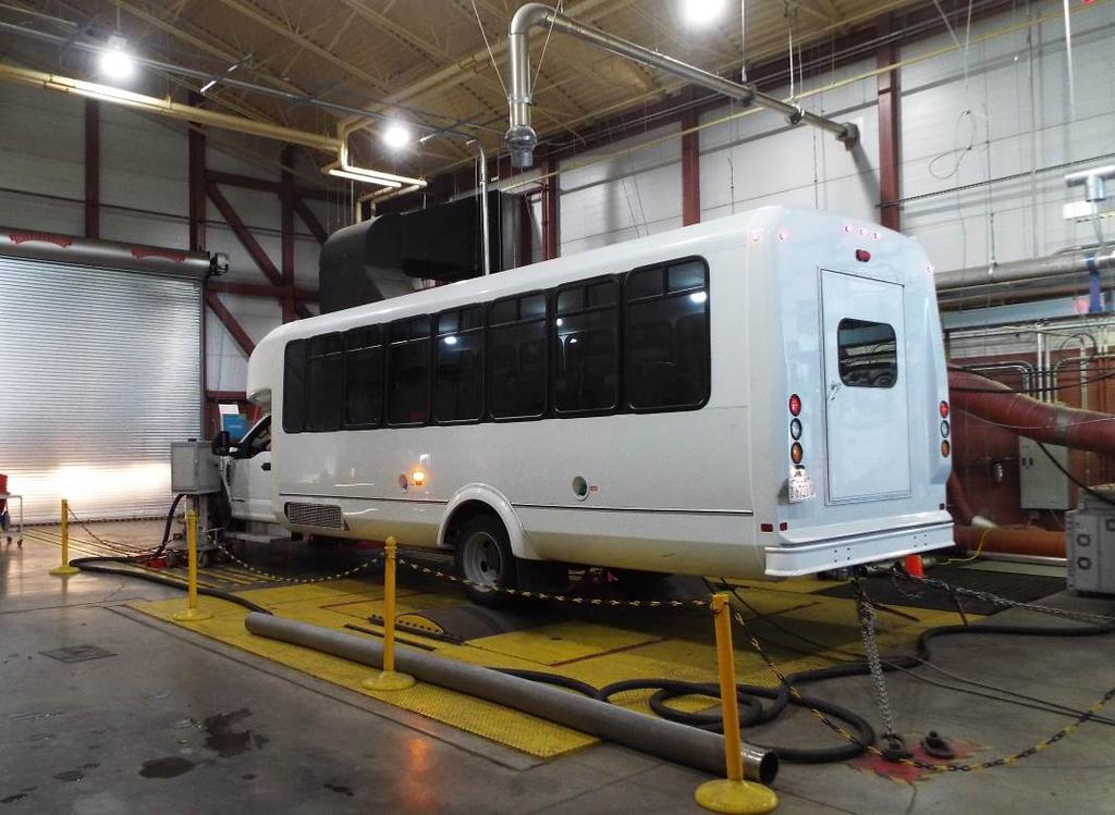 8. EMISSIONS TEST BUS TESTED ON CHASSIS DYNAMOMETER