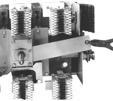 The Motor Operator can be safely installed with such a partially charged mechanism. 1 2.