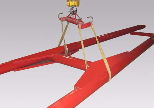 Assembly - Backsaver Auger / Figure 9 Figure Install a strap (Item ) around the rear undercarriage weldment (Item ) [Figure 9].