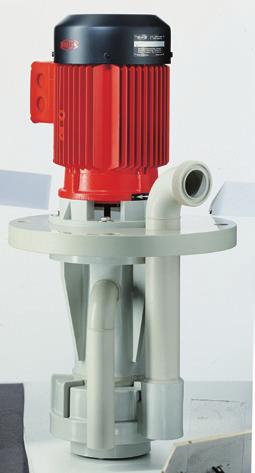 FLUX Centrifugal Immersion Pump F 716 PP and F 716 PVDF In polypropylene or polyvinylidenfluoride size 185 and 230 Typical applications Transferring and circulating of neutral or corrosive liquids in