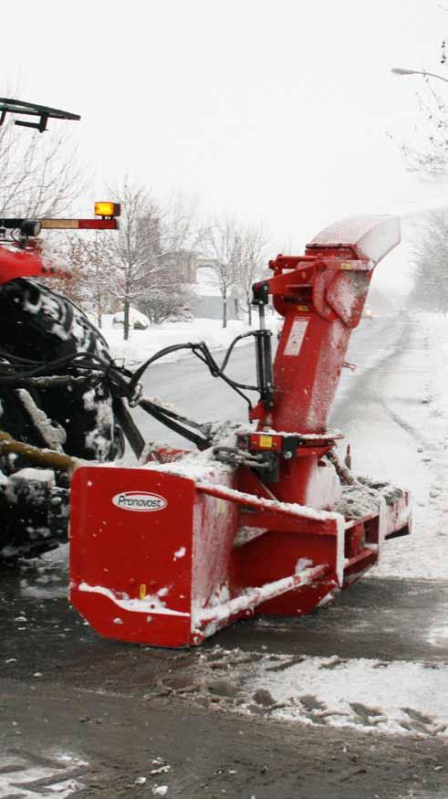 INVERTED Series Blow snow going forward, work faster! The draw behind snowblower, while still installed at the rear of the tractor, allows you to blow snow while travelling forward.