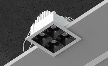 3 MOUNTING IC RATED Clusters can be installed in a wide range of ceiling conditions and with various ceiling trim options.