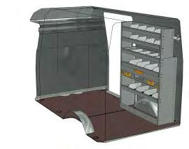 dividers 2 drawers 1 drawer 1 retractable shelf for tool cases complete 1 hinged door with tool cases and boxes Suitable to be installed in the zone: 2 3 5 Order no.