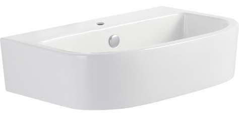 BK04 LIFE BASIN COUNTER TOP INSET VANITY BASIN J3040 SIZE: 520 mm x 450 mm Well proportioned