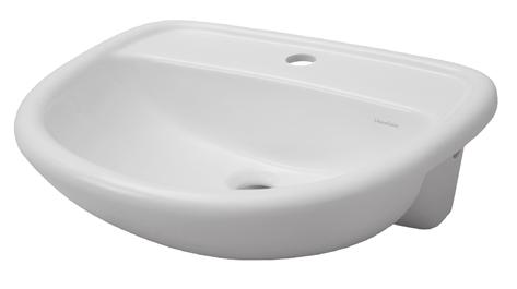 5L AVON BASIN COUNTER TOP INSET VANITY BASIN J3001 SIZE: 500 mm x 430 mm Traditional