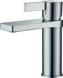 BK04 MADEIRA BATH/BASIN MIXER WITH SPOUT TAPWARE MTM505 SIZE: 180 x 107 x 200 Attractive wall mounted fixed-spout bath/basin mixer Single lever operation with vertical lever design Rectangular spout