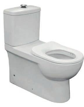 BR (white seat/chrome button) Extra height link suite with vitreous china cistern Attractive stainless steel flush pipe for industrial durability Available with Grey or Blue seats to assist users