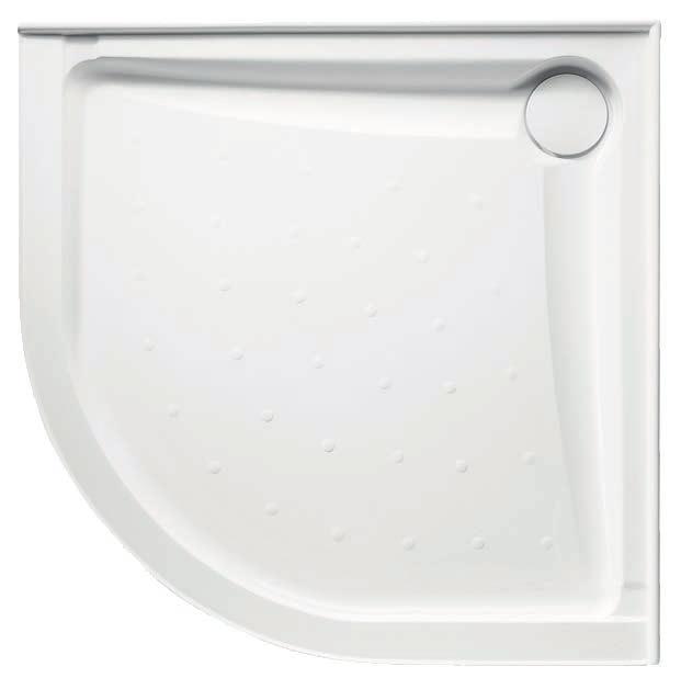 BK04 EVO POLYMARBLE CURVED SHOWER BASE SHOWER BASE The Evo polymarble shower base is self-supporting eliminating the need for a mortar bed.