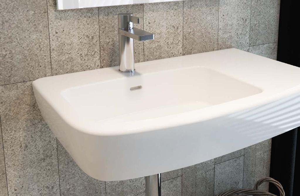 BK04 LUCCA SHELF BASIN A timeless design, where both style and budget are important, the Lucca Wall-Hung Basin provides an affordable solution that will really impress in any corporate office or