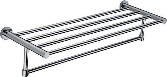 TOWEL BAR 800MM MAN802 795W X 111.5D X 42H Durable chrome trim with secure DIY fixing system 42 111.