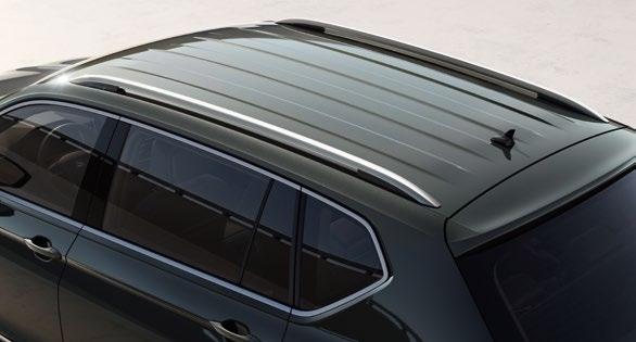 hot-stamping technology Chromed roof rails and chromed lateral moulding 19 Exclusive Machined Alloy Wheels Light & Style: Side windows from B-pillar in heat-insulating, dark-tinted