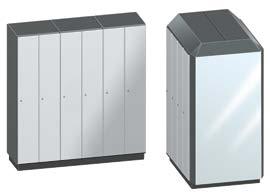 Lockers D E B A A A C A Locker rows or individual lockers... 466 B Side panel...from 466 C Mirror panel... 482 D Smooth top plate... 480 E Slanted roof.