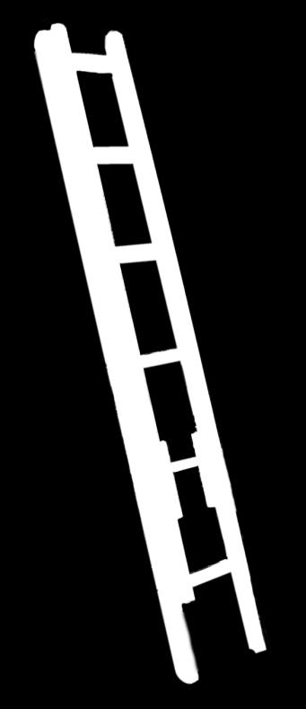 Ground Ladders Types of Ladders Fresno Ladder Narrow extension ladder No pulleys or halyards;