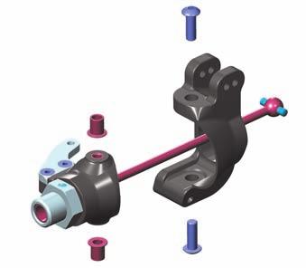 13. FRONT C-HUB SUSPENSION NOTE ORIENTATION Follow the TECH TIP on page 5 for drive shaft pin