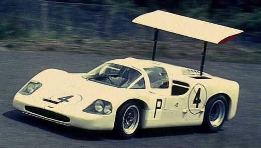 before WW2 1955: Mercedes-Benz 300 SLR, retractable flap increases the drag