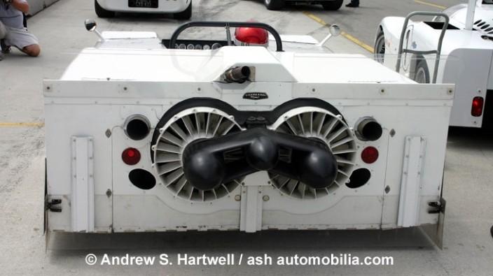 Historical milestones racing cars 1969: Chaparral 2J, two fans at the rear of the car, increased downforce