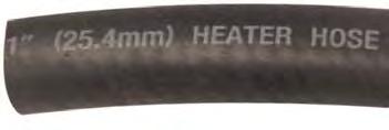 Heater & Rad Hose Auto Heater Application: Standard Service Heater Hose used in engine environments, or other industrial applications where Standard Temperature are required.
