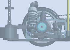Connecting the steering rods to the various holes on the servo saver and the steering blocks gives the following steering characteristics: FRONT ANTI-DIVE Front anti-dive refers to the angle at which
