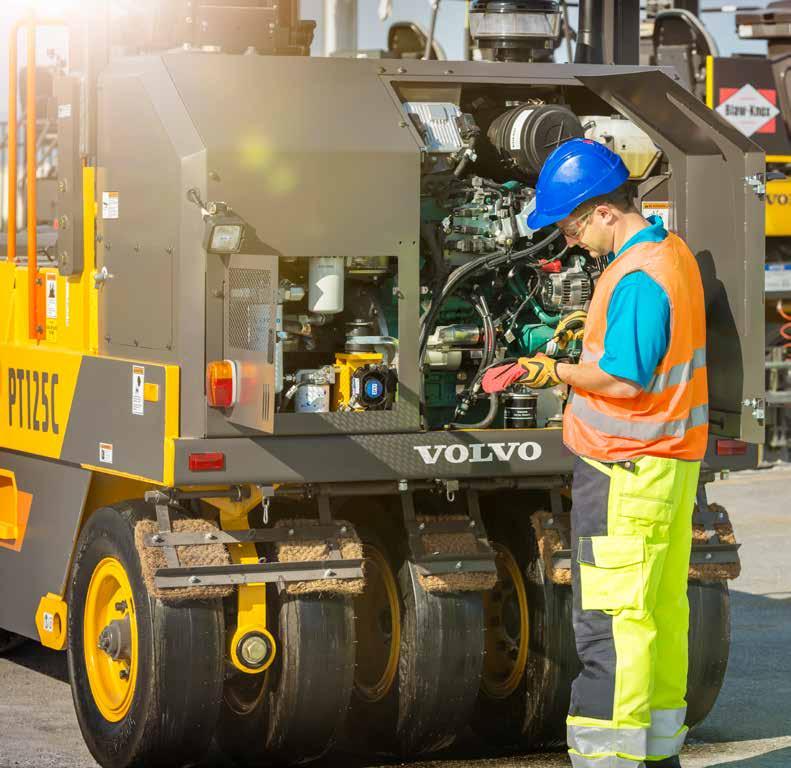 Easy maintenance The PT125C is designed to quickly perform daily service and maintenance checks, from ground-level.