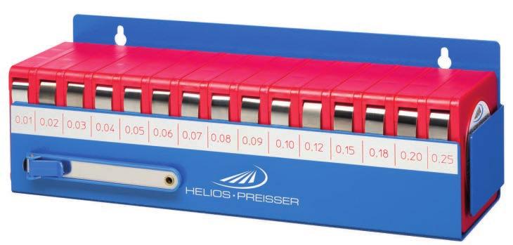holder for feeler gauge tapes and mounting fittings