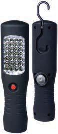 operation: Large light emitting surface with 36 extra-bright LEDs and special optics,